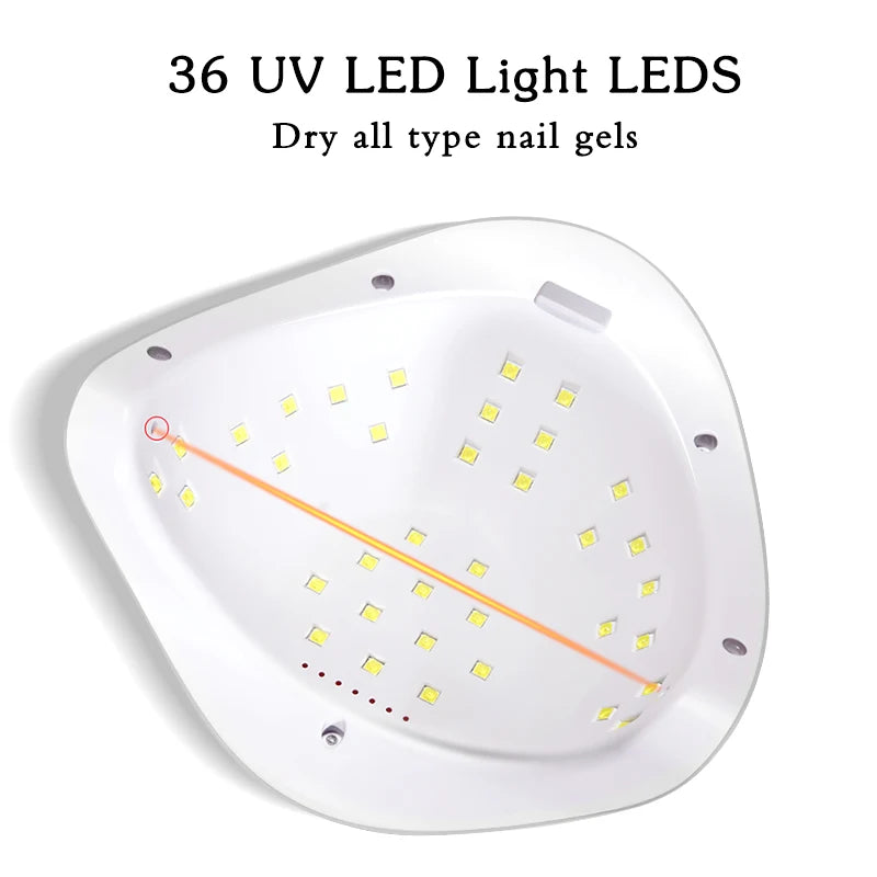 Motion-Sensing Nail Dryer: LED/UV Lamp for Gel Polish