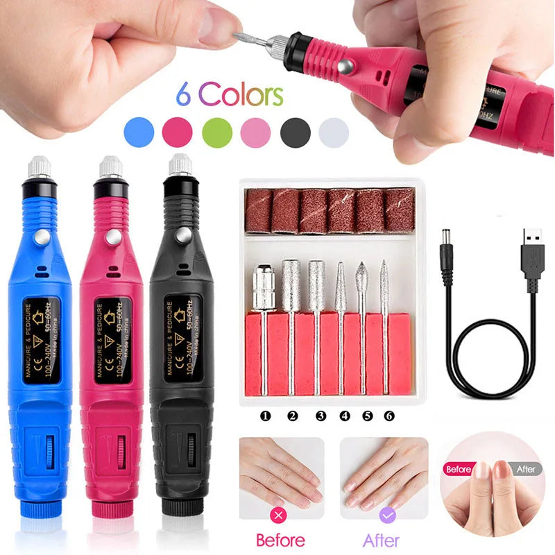 High Quality Electric Nail Drill Machine Set , Nail Sander , Gel Polish Remover